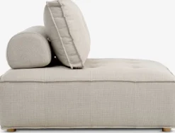 DAGSTRUPPouf DAGSTRUP a/dossier tissu beige-JYSK New