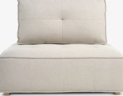 DAGSTRUPPouf DAGSTRUP a/dossier tissu beige-JYSK New