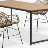 DAGSVAD + ILDERHUSEDAGSVAD L190 table + 4 ILDERHUSE chaises naturel-JYSK New