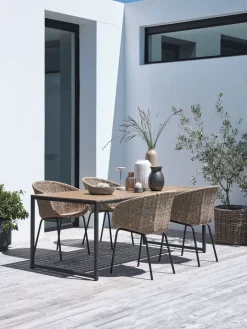 DAGSVAD + TUERNEDAGSVAD L190 table + 4 TUERNE chaises naturel-JYSK Best