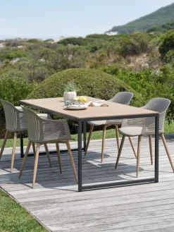 DAGSVAD + VANTOREDAGSVAD L190 table naturel + 4 VANTORE chaises sable foncé-JYSK Online