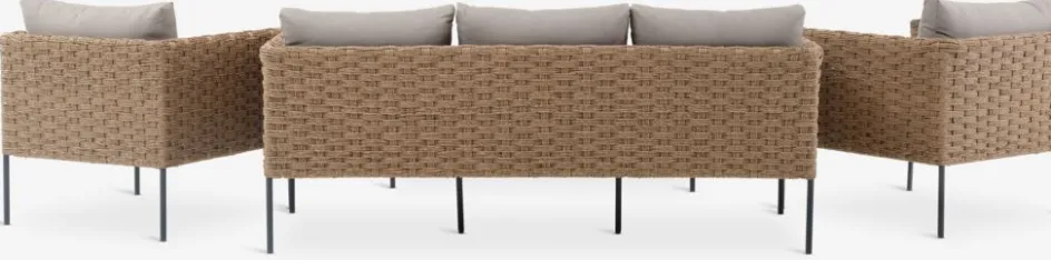 DAMFENNEREnsemble lounge DAMFENNER 5 personnes naturel-JYSK Best