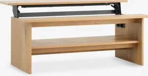 DAUGBJERGTable basse DAUGBJERG L120 plateau relevable coloris chêne-JYSK Outlet