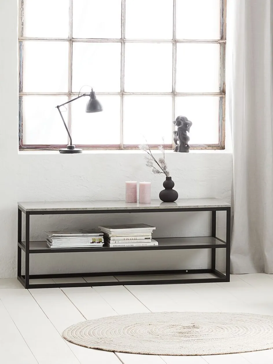 DOKKEDALMeuble TV DOKKEDAL béton/noir-JYSK Hot