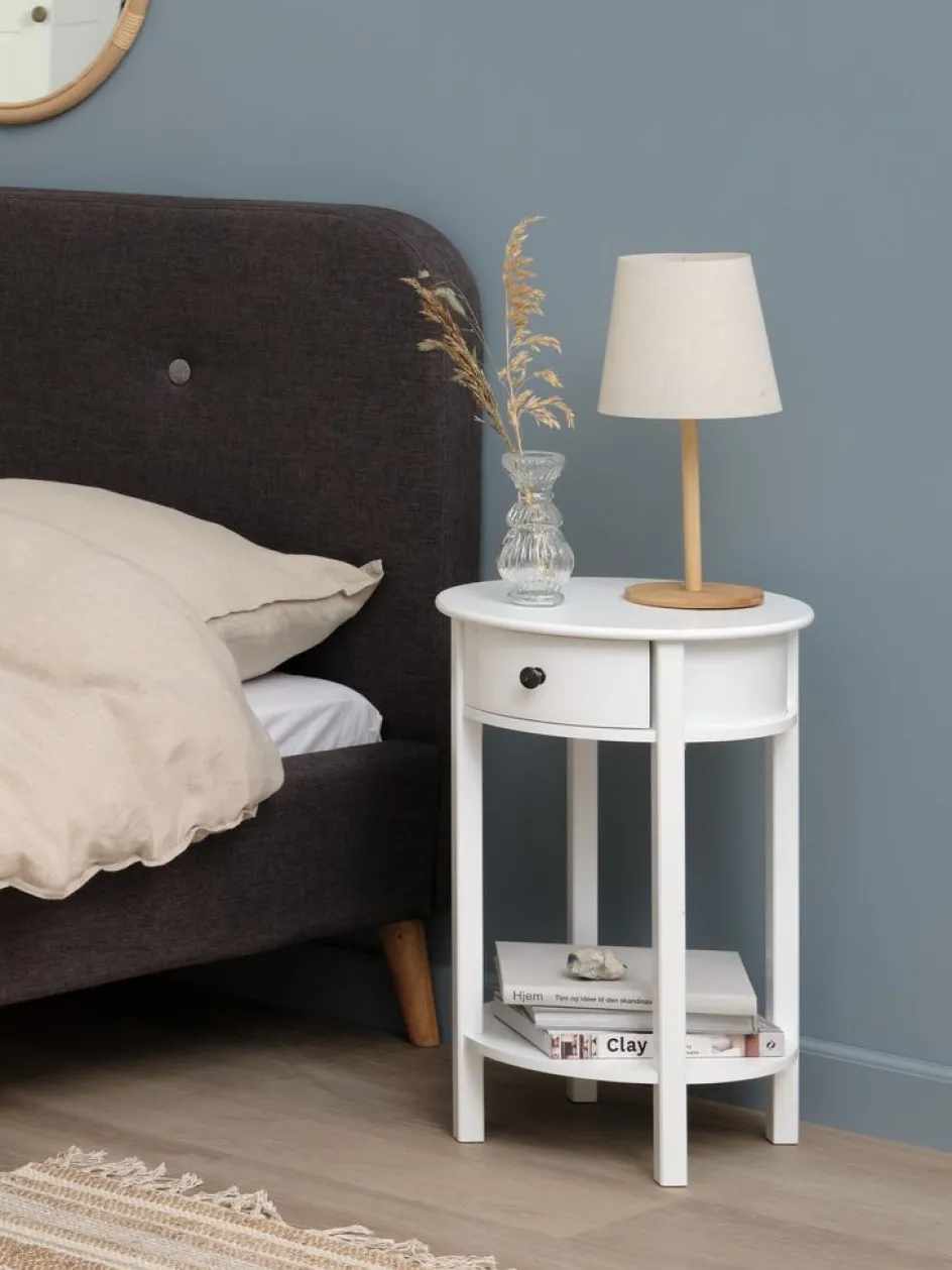 EGEBYTable de nuit EGEBY 1 tiroir blanc-JYSK New