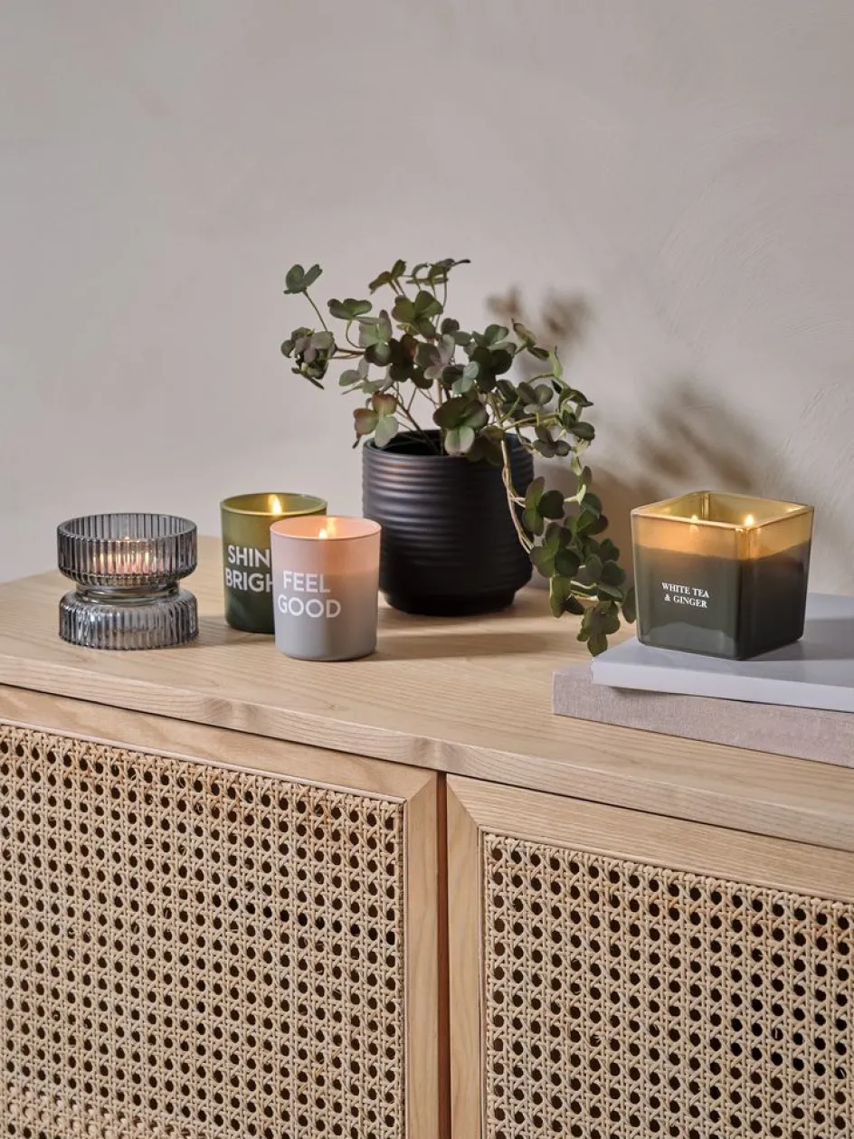 EGONBougie parfumée EGON l8xL8xH8cm verre vert olive-JYSK Outlet