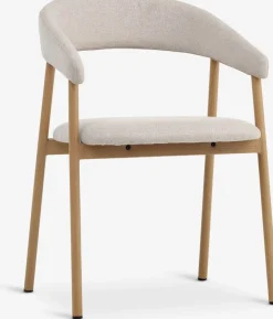 EJSINGChaise EJSING tissu beige/coloris chêne naturel-JYSK New