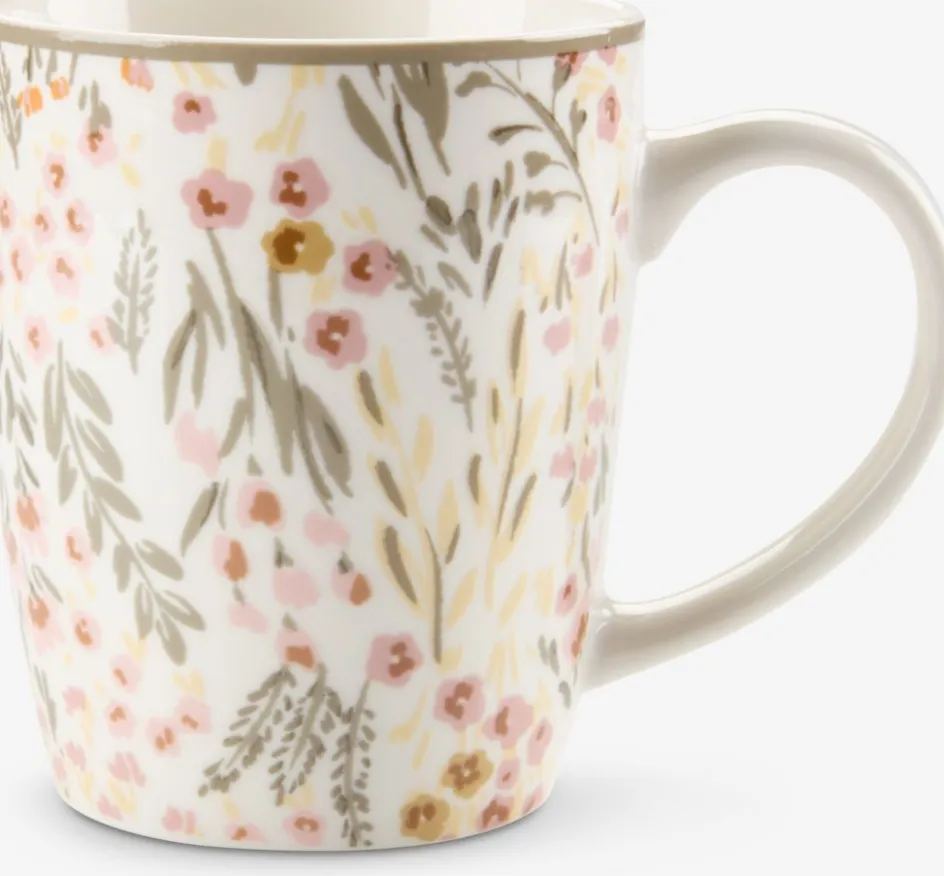 EMILTasse EMIL Ø8xH10cm 35cl a/fleurs-JYSK