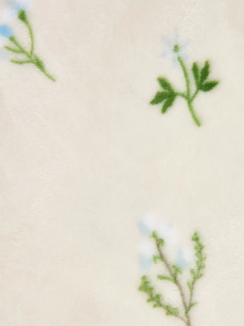 ENGSOLEIPlaid en polaire ENGSOLEI 130x170 blanc/vert-JYSK Discount