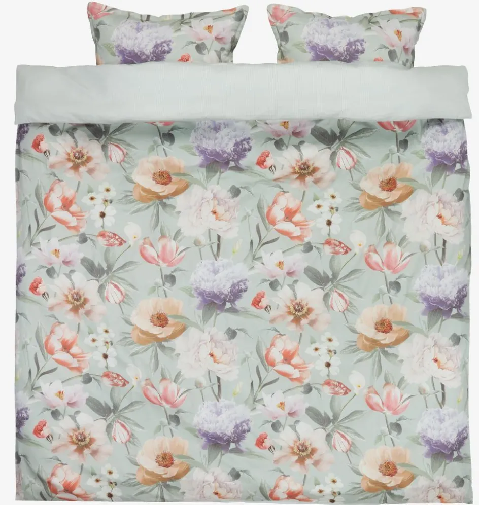 ERNAGoldParure de lit Satin ERNA 240x220 vert-KRONBORG Sale