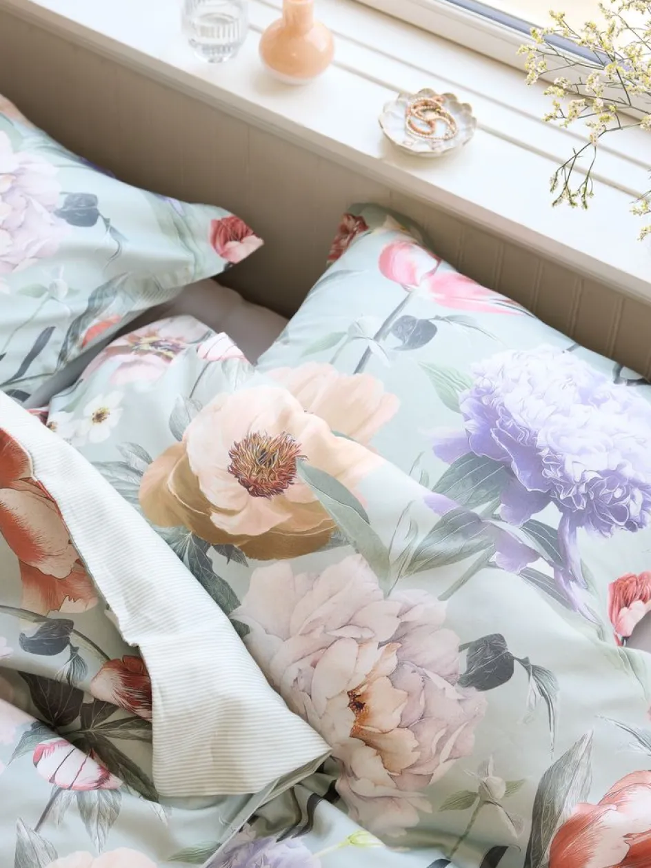 ERNAGoldParure de lit Satin ERNA 240x220 vert-KRONBORG Sale