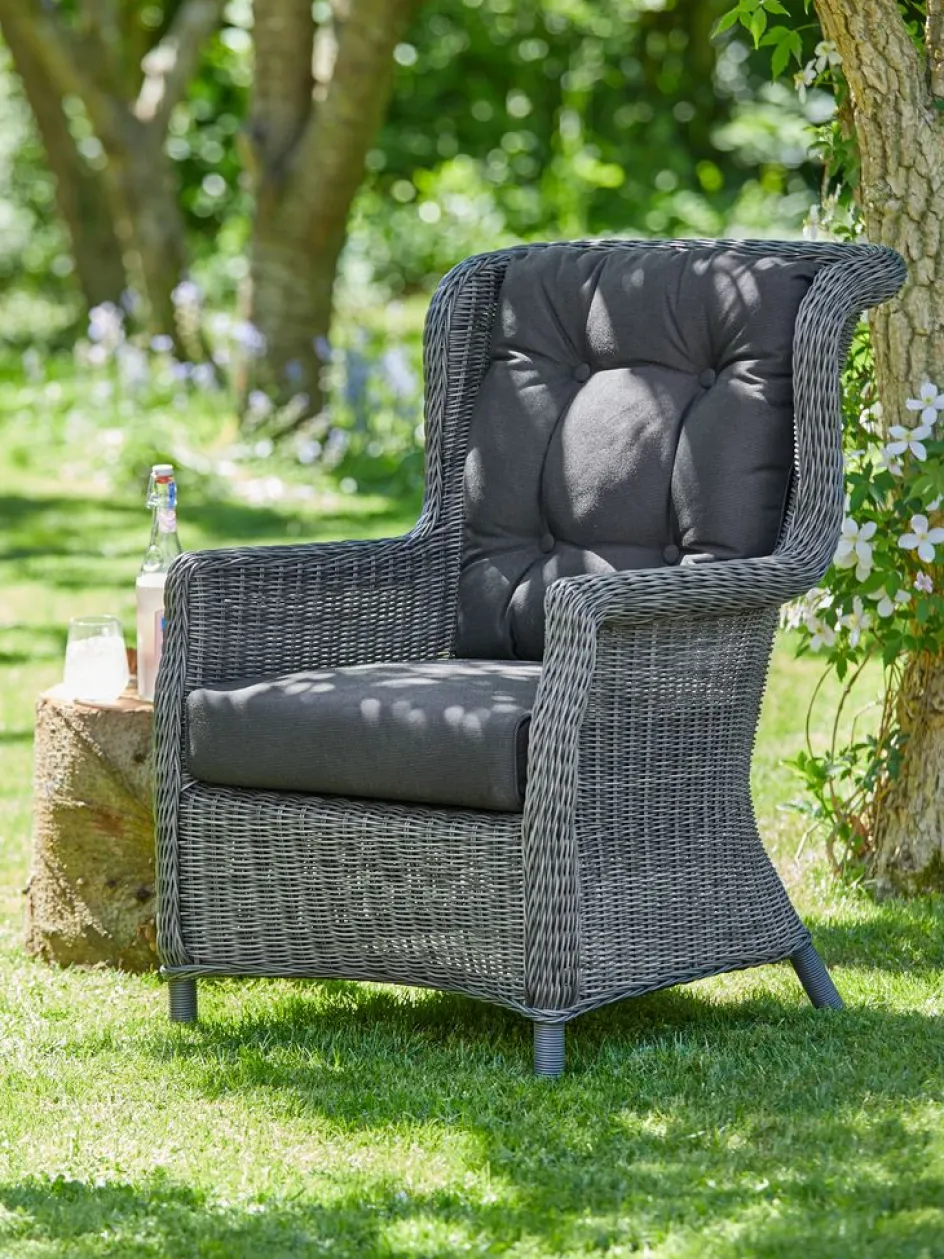FALKENBERGFauteuil lounge FALKENBERG gris-JUTLANDIA
