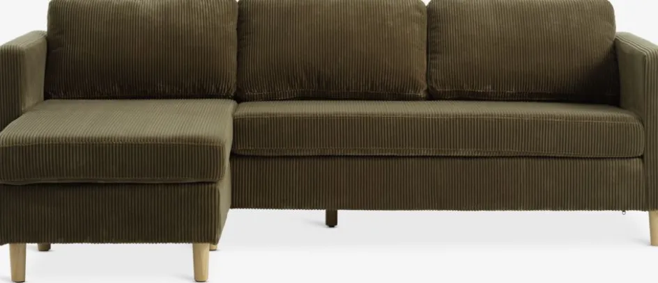 FALSLEVCanapé FALSLEV méridienne velours côtelé-JYSK Discount