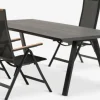 FAUSING + BREDSTENFAUSING L220 table + 4 BREDSTEN chaises noir-JUTLANDIA Outlet