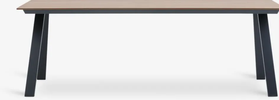 FAUSING + BREDSTENFAUSING L220 table naturel + 4 BREDSTEN chaises noir-JUTLANDIA Online