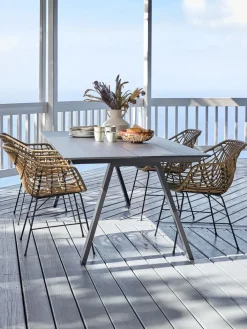 FAUSING + ILDERHUSEFAUSING L220 table noir + 4 ILDERHUSE chaises l-JUTLANDIA Hot