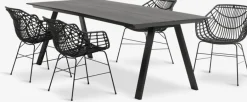FAUSING + ILDERHUSEFAUSING L220 table + 4 ILDERHUSE chaises-JUTLANDIA Hot
