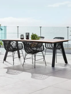 FAUSING + ILDERHUSEFAUSING L220 table l + 4 ILDERHUSE chaises noir-JUTLANDIA Sale