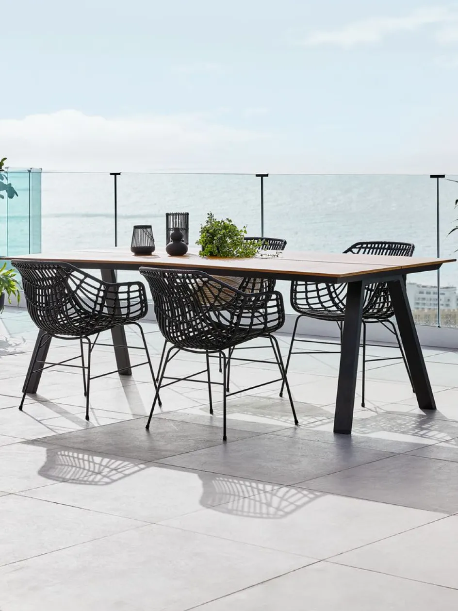 FAUSING + ILDERHUSEFAUSING L220 table l + 4 ILDERHUSE chaises noir-JUTLANDIA Sale