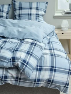 FRANCISKABasicParure de lit en flanelle FRANCISKA 240x220 bleu-JYSK Discount