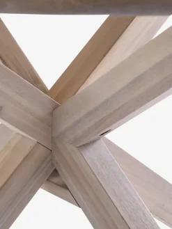 FUGLSAND + RADSTEDFUGLSAND Ø120 + 4 RADSTED chaises acacia massif-JYSK New