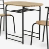 GADSTRUPGADSTRUP L92 table + 2 GADSTRUP chaises noir/coloris chêne-JYSK