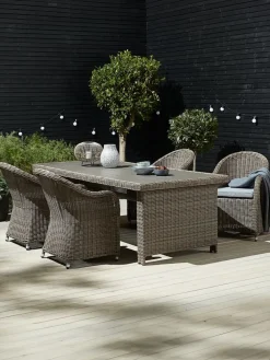 GAMMELBYGAMMELBY L225 table + 4 GAMMELBY chaises gris-JUTLANDIA New