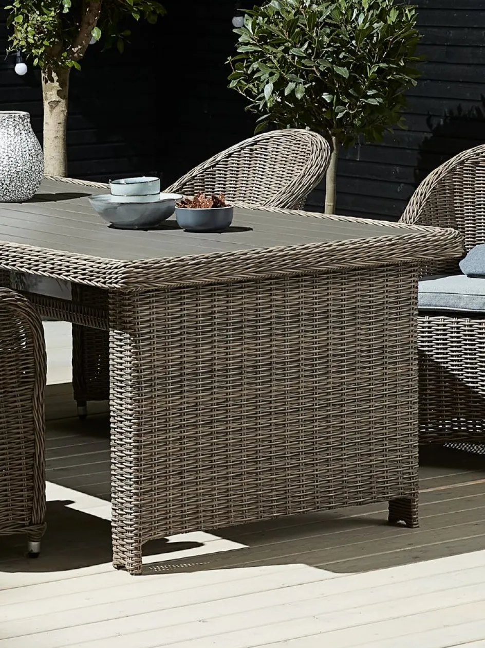 GAMMELBYTable de jardin GAMMELBY l100xL225 gris-JUTLANDIA Online