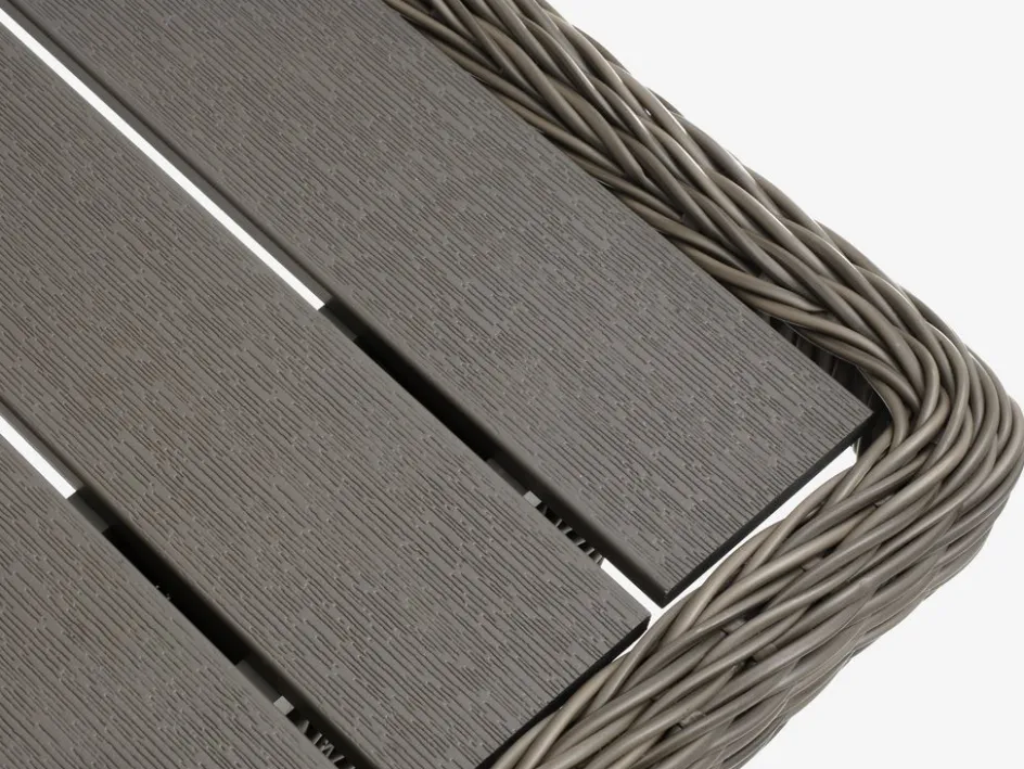 GAMMELBYTable de jardin GAMMELBY l100xL225 gris-JUTLANDIA Online