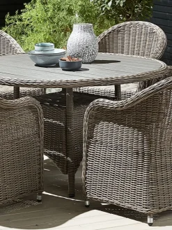 GAMMELBYTable de jardin GAMMELBY Ø130 gris-JUTLANDIA