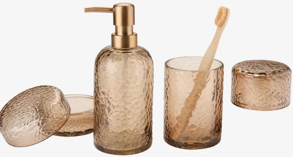 GENEVADDistributeur de savon GENEVAD verre recyclé brun-JYSK Outlet