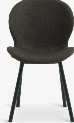 GEVNINGEChaise GEVNINGE tissu brun foncé/noir-JYSK