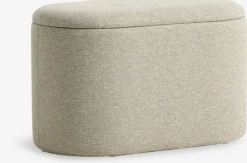GISLEVPouf GISLEV 65x36 a/rangement tissu sable-JYSK Discount