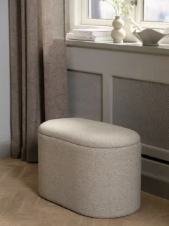 GISLEVPouf GISLEV 65x36 a/rangement tissu sable-JYSK Discount