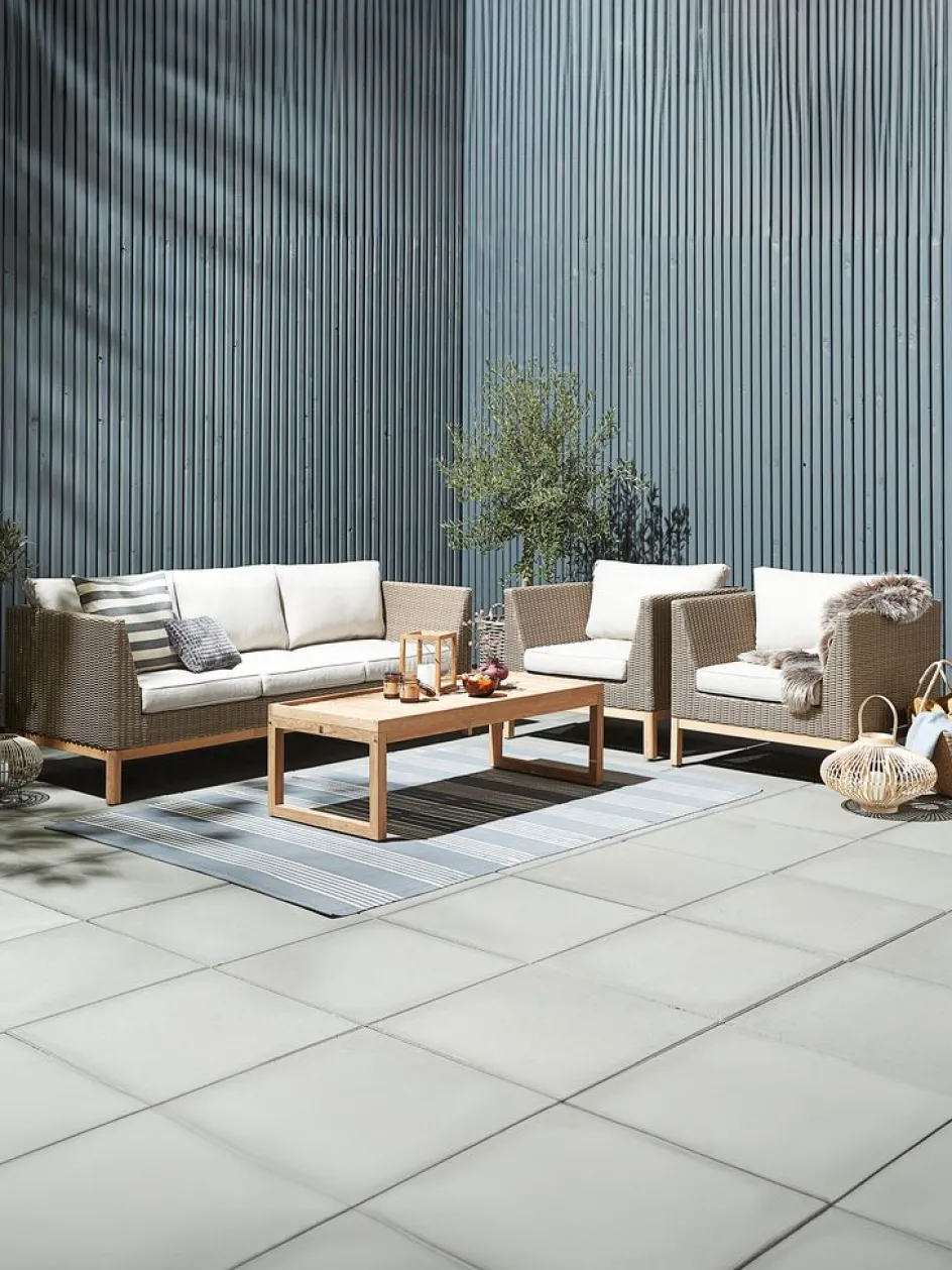 GLAMSBJERGEnsemble lounge GLAMSBJERG 5 personnes teck-JUTLANDIA Discount