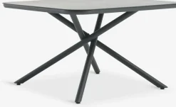 GOTHENBURG + TRILLEVALLENGOTHENBURG L120 table gris + 4 TRILLEVALLEN chaises noir-JYSK Best