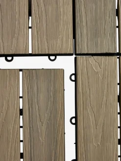 GRAVANDDalle de terrasse GRAVAND l30xL30 imitation bois gris 9pcs-JYSK Discount