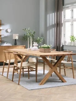 GRIBSKOV + GUDERUPGRIBSKOV L230 table chêne naturel + 4 GUDERUP chaises chêne-JYSK Outlet