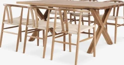 GRIBSKOV + GUDERUPGRIBSKOV L230 table chêne naturel + 4 GUDERUP chaises chêne-JYSK Outlet
