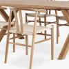 GRIBSKOV + GUDERUPGRIBSKOV L180 table chêne naturel + 4 GUDERUP chaises chêne-JYSK