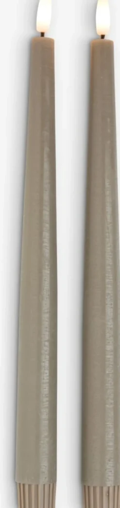 GUDMUNDBougie LED GUDMUND H29cm gris 2pcs/pqt-JYSK Best