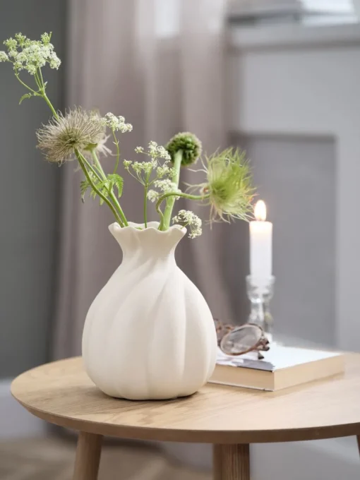 GUNNIVase GUNNI Ø14xH18cm blanc-JYSK Sale