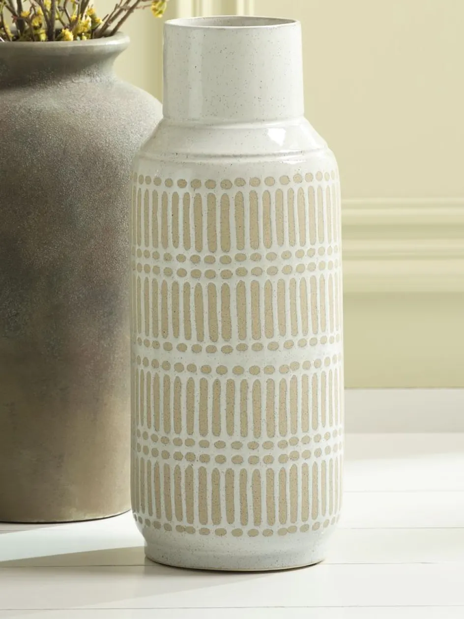 GUSTAFVase GUSTAF Ø18xH47cm blanc-JYSK Hot