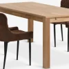 HAGE + PEBRINGEHAGE L190 table chêne naturel + 4 PEBRINGE chaises brun/noir-JYSK Outlet