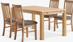 HAGEHAGE L150 table chêne naturel + 4 HAGE chaises chêne naturel-JYSK Sale