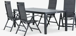 HAGEN + MYSENHAGEN L214 table + 4 MYSEN chaises gris-JUTLANDIA Discount