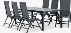 HAGEN + MYSENHAGEN L214 table + 4 MYSEN chaises gris-JUTLANDIA Discount