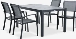 HAGEN + STRANDBYHAGEN L160 table + 4 STRANDBY chaises gris-JUTLANDIA Discount