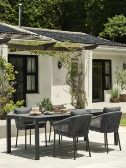 HAGENTable de jardin HAGEN l100xL214 gris-JUTLANDIA Best