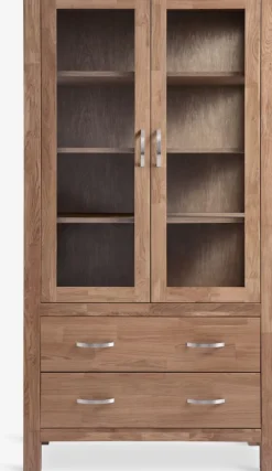 HAGEVitrine HAGE 2 portes 2 tiroirs chêne naturel-Royal Oak Best